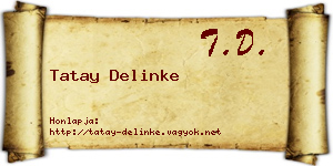 Tatay Delinke névjegykártya